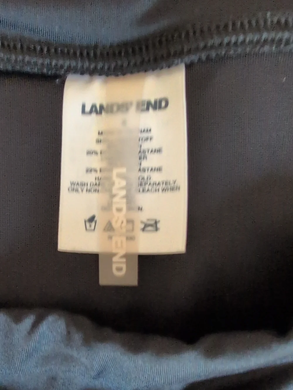 Lands End black athletic
